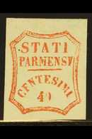 6693 PARMA 1859 40c Vermilion Provisional, Sass 17, Superb Mint With Large Part Og. Lovely Bright Stamp. Cat €1100 - Unclassified