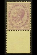 6729 1863 60c Bright Lilac London Printing, Sassone L21, Never Hinged Mint With Sheet Margin At Base, Signed & Identifie - Unclassified