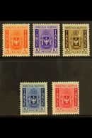 6773 ALBANIA POSTAGE DUES 1940 Complete Set (Sassone 1/5, Michel 35/39, SG D373/77), Very Fine Mint, Fresh. (5 Stamps) F - Other & Unclassified