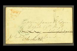 6799 1851 Stampless Envelope From An Advance Party Of The 69th Foot In Jamaica Addressed To The 69th Regiment Depot "Por - Jamaica (...-1961)