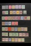 6973 1882-1936 VERY FINE MINT COLLECTION On Stock Pages, All Different With A Few Shades, We See 1882 10c, 1883-91 To 24 - Straits Settlements