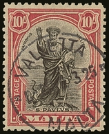 7054 1926 St Paul Set Inscribed "Postage", SG 157/72, Used. 1s Creased Otherwise Fine To Very Fine. (17 Stamps) For More - Malta (...-1964)