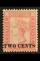 7086 1891 2c On 17c Rose, SG 119, Fine Mint For More Images, Please Visit Http://www.sandafayre.com/itemdetails.aspx?s=5 - Mauritius (...-1967)