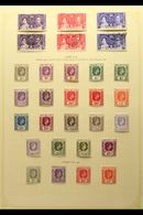 7095 1937-50 Mostly Fine Mint Collection, Incl. 1938-49 KGVI Defins With Additional Papers And P.15x14 Printings, 1948 R - Mauritius (...-1967)