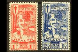 7231 1931 Health "Smiling Boy" Set, SG 546/547, Fine Mint. (2) For More Images, Please Visit Http://www.sandafayre.com/i - Other & Unclassified