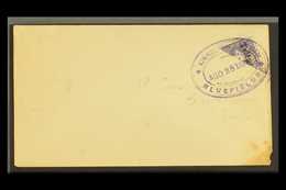 7251 1899 (Aug 24) Cover To Greytown Bearing 1898 10c Violet Telegraph BISECT Tied By Bluefields Violet Oval Datestamp; - Nicaragua
