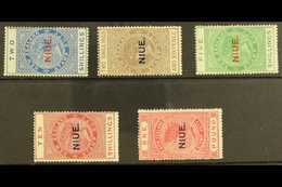 7275 1918-29 Tall 2s To £1 Postal Fiscals, SG 33/37, Fine Mint. (5) For More Images, Please Visit Http://www.sandafayre. - Niue