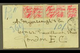 7313 1901 "POST OFFICE JEBBA" MANUSCRIPT CANCELS ON REGISTERED COVER (9th May) Envelope Registered To London, Bearing 1d - Nigeria (...-1960)