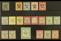 7323 1895-1901 MINT "ARMS" SELECTION Presented On A Stock Card & Includes 1895 1d  (no Wmk), 1896 4d, 6d & 1s Shades, 18 - Nyasaland (1907-1953)