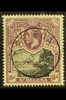 7487 1912-16 8d Black & Dull Purple, SG 78, Very Fine Used. For More Images, Please Visit Http://www.sandafayre.com/item - Saint Helena Island
