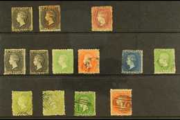 7516 1871-80 FINE USED CLASSIC SELECTION  Includes 1871 1d (2, One Unused), 1872 1s Rose-red Used, 1875-78 Perf 11 To 12 - St.Vincent (...-1979)