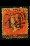 7526 1881 4d On 1s Bright Vermilion, SG 35, Very Fine Used. Scarce Stamp. For More Images, Please Visit Http://www.sanda - St.Vincent (...-1979)