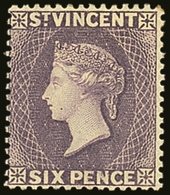 7528 1885-93 6d Violet, SG 52, Fine Fresh Mint. For More Images, Please Visit Http://www.sandafayre.com/itemdetails.aspx - St.Vincent (...-1979)