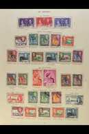 7532 KING GEORGE VI ISSUES COMPLETE 1937-52 Fine Used Collection On An Album Page, SG 146/187, Includes 1938-47 And 1949 - St.Vincent (...-1979)