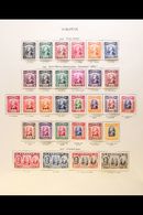 7571 1941-1965 COMPLETE SUPERB MINT COLLECTION On Pages, ALL DIFFERENT, Inc 1941 New Colours Set, 1945 "BMA" Opts Set, 1 - Sarawak (...-1963)