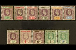 7599 1904-05 Set (less 5d) To 2s, SG 86/96, With Both 1d Papers, Very Fine Mint. (11) For More Images, Please Visit Http - Sierra Leone (...-1960)