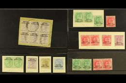 7617 1903 OVERPRINTS - INTERESTING BALANCE Of Mint & Used Stamps On Several Black Stock Cards, Many With Varieties Inclu - Somaliland (Protectorate ...-1959)