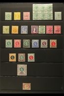 7696 NATAL 1867-1908 MINT SELECTION On A Stock Page. Includes 1867 1s, 1877 ½d On 1d, 1882-89 ½d Nhm Block Of 6 & 3d, 19 - Unclassified