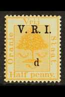 7712 ORANGE FREE STATE 1900 ½d On ½d Orange Variety "½ Omitted", SG 101c Superb Mint. For More Images, Please Visit Http - Unclassified