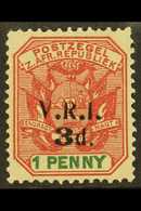 7734 TRANSVAAL LYDENBURG British Occupation 1900 3d On 1d Rose-red And Green With Local "V.R.I." Opt, SG 5, Very Fine Mi - Unclassified