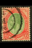 7750 1913-24 £1 Green & Red, SG 17, Good Used, C.d.s. Postmark. For More Images, Please Visit Http://www.sandafayre.com/ - Unclassified