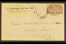 7756 1925 RAILWAY LETTER POST COVER 2d KGV Pair On Cover, Cancelled With Oval "S.A.R. & H. COLENSO 853" 26.1.25 Postmark - Unclassified