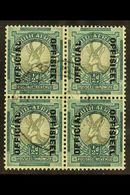 7806 OFFICIALS 1937-44 ½d Grey & Blue-green, Up & Down Overprint, Block Of 4, SG O32 Very Fine Used. For More Images, Pl - Unclassified