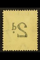 7811 POSTAGE DUE VARIETY 1932-42 2d Black & Deep Purple, Wmk Inverted, VALUE OFFSET On Reverse, SG D23w Var, Never Hinge - Unclassified