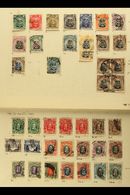 7865 1924-53 USED COLLECTION On Album Pages. Includes 1924 8d, 1s 6d X2, 2s X6 (incl. A Block Of Four), 2s 6d And 5s, 19 - Southern Rhodesia (...-1964)