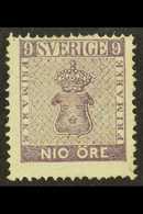 7933 1858 9ore Purple, SG 7, Mint, Centred High But Not Perfed Into Design And Some Slight Gum Adherence. Cat SG £450 Fo - Other & Unclassified