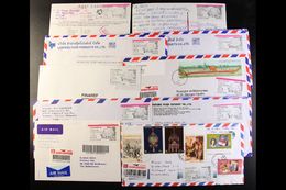 7969 MODERN POSTAL HISTORY 2000-05 Modern Hoard Of Mostly Air Mail Covers To A Wide Range Of Overseas Destinations From - Thailand