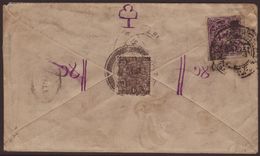 7970 1931 INDIA / FIRST ISSUE FRANKING. 1931 (19 Feb) Env From Nepal To Tibet Bearing India 1a Brown Tied Nepal Post & G - Tibet