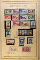 8108 1951-1974 COMPREHENSIVE ALL DIFFERENT COLLECTION On Leaves, Fine Mint (some Never Hinged) Or Used Stamps, Almost CO - Vietnam