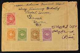 8109 1931 (6 Oct) Cover To USA Bearing 1931 Set To 3g (SG 10/14) Tied By "Sanaa" Cds's. Minor Peripheral Faults And Bend - Yemen