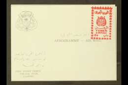 8111 ROYALIST 1966 10b Red On White "YEMEN AIRPOST" Handstamp (SG R130) Applied To Full Aerogramme, Very Fine Unused. 50 - Yemen