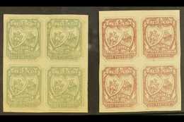 8162 CIRCULAR DELIVERY COMPANY LOCAL STAMPS EDINBURGH & LEITH 1865-66 ¼d Olive-grey Imperf, SG Spec CD9, Fine Mint BLOCK - Other & Unclassified