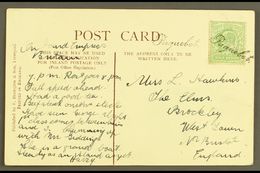 8164 S.S. EMPRESS OF BRITAIN - WRITTEN ON BOARD WITH FINE HALIFAX PAQUEBOT Picture Postcard Of Liverpool Addressed To Lo - Other & Unclassified