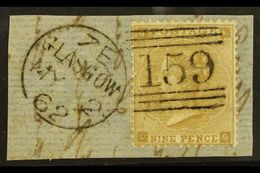 8257 1862-64 9d Bistre, SG 86, Superb Used On A Piece With Glasgow May 1862 Duplex.  For More Images, Please Visit Http: - Other & Unclassified