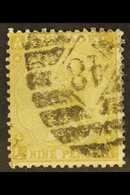 8262 1865-73 9d Straw, SG 98, Good Colour And Perfs, Neat London Numeral Cancel. Cat £600. For More Images, Please Visit - Other & Unclassified