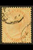 8275 1873-80 1s Orange (plate 13) Wmk Spray, SG 151, Used With Lovely Corner Cds Cancellations, Some Shortish Perfs At B - Other & Unclassified