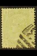 8276 1873-80 4d Sage- Green Plate 15, Wmk Large Garter, SG 153, Very Fine Used With Numeral Cancellation Over One Corner - Other & Unclassified