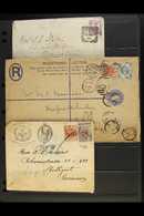 8298 1887-00 "JUBILEE" FRANKINGS ON COVERS. A Collection Of Covers To Mostly Overseas Destinations Includes An 1890 Illu - Other & Unclassified