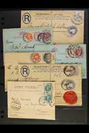 8300 1887-92 "JUBILEE" FRANKINGS ON OVERSEAS MAIL. An Attractive Collection Of Covers & Cards Bearing 1887-92 "Jubilee" - Other & Unclassified