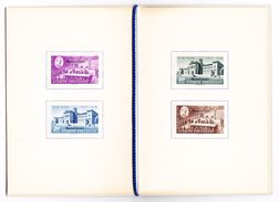 1948 Peace Treaty Serie überdruckt Specimen In Courvoisier Heft - Unused Stamps