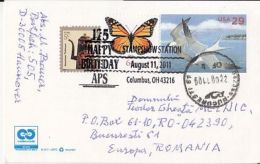 64861- TERN BIRD, POSTCARD STATIONERY, TEAPOT, BUTTERFLY STAMPS, 2011, USA - 2011-...