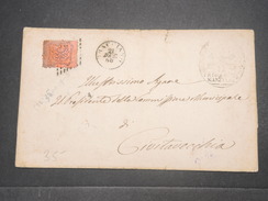 ITALIE - Lettre Pour Civitavecchia En 1868 , Affranchissement Plaisant - L 9800 - Etats Pontificaux