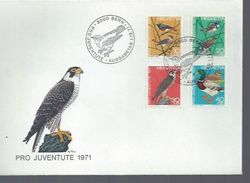 SUISSE : FDC Pro Juventute 1971 " Oiseaux Divers  " Berne - Collections, Lots & Series