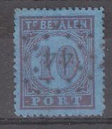 NEDERLAND / Netherlands / Pays Bas ,1871 TAXE / Te Betalen Port ,Yvert N° 2,10 C Violet / Bleu Obl Chiffres 44  TB - Impuestos