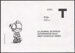 LE JOURNAL DE SPIROU - Cartes/Enveloppes Réponse T