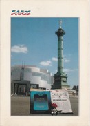 CARTOLINA - POSTCARD - FRANCIA  - PARIS - L' OPERA DE LA BASTILLE ET LA COLONNE DE JUILLET - Statues